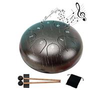 Yiokii Steel Tongue Rain Drum for Outside Garden, 6 Inch 8 Note Chakra Drum, Waterproof Musical Chime, Enjoy the Symphony