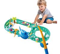 Yiokii Water Park Fishing Game Set, Sandbox&Water Play Table, Water Play Toys Puzzle Fishing Games for Outdoor Indoor, Children's Educational Toy for 4-6 Years Old