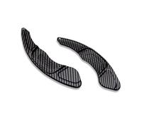 YIOLGFB Paddle Shifter Covers Compatible With VW For Golf For Polo For GTI R For Rline MK7 MK7.5 For Scirocco Car Steering Wheel Shift Paddles Extension Shifters Stickers(Black 1)