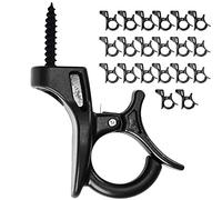 Yiootop 20pcs Q Hook Holder Screw-in Ceiling Hooks for Hanging String Lights Christmas Lights, Plants, Wind Chimes, Cabinet Shelf fit for Outdoor & Indoor (Ceiling Hook)