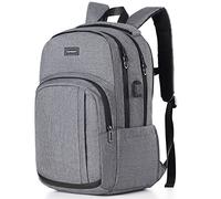 YIORMIOR School Bags for Boys Girls Backpack Men Women, Laptop Backpack with USB Charging Port, Business Travel Anti Theft Durable Laptop Bag,Water Resistant Fits 17.3 Inch Laptop