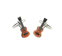 YIORYO Cufflinks for Men, Guitar Design Cufflinks, Tuxedo Shirt Cufflinks French Style Shirt Cuff Links