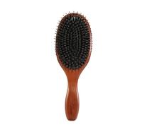 YIORYO Hair Brush Boar Bristle Hairbrush for Thick Curly Thin Long Short Wet or Dry Hair Adds Shine and Makes Hair Smooth, Best Paddle Hair Brush for Men Women(Large)