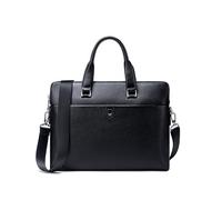 YIORYO Men’s Leather Briefcase for 15.6" Laptop Waterproof Crossbody Shoulder Messenger Bag Computer Attache Case for Business Travel Work