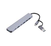 YIORYO Type-C USB Hub Multi Splitter Adapter 4/5/7 Ports USB Hub Expander High Speed Transmission Plug and Play for PC Computer (Size : C)