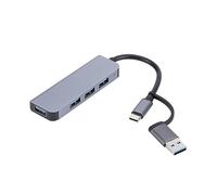 YIORYO Type-C USB Hub Multi Splitter Adapter 4/5/7 Ports USB Hub Expander High Speed Transmission Plug and Play for PC Computer (Size : B)
