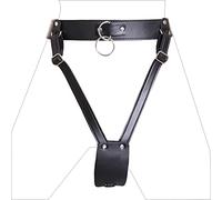 YIOTMOP Women Chastity Belt Strap On Dildo Harness Leather Strapon Dildo Harness Sexy Underwear Masturbation Panties Lesbian Sm Erotic Fetish Sex Games Toys