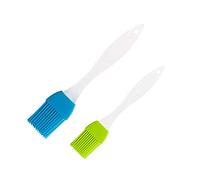 Yiouou Silicone Pastry Basting Brush Set, 7" & 8" Heat Resistant Oil Brush for Cooking, Baking, Barbecue, Grilling, Meat, 2 Pcs