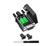 YIOVVOM DB9 Breakout Connector to Wiring Terminal RS232 D-SUB Female Serial Adapters Port Breakout Board Solder-Free Module with case(Female Serial Adapterr)