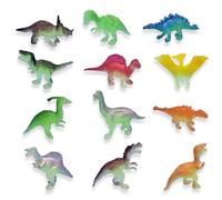 YIPFEN 12 Pcs Dinosaur Party Favors Mini Realistic Figures Ideal for Lighting Up Children's Play