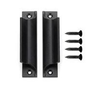 YIPFEN 2 Pieces Aluminum Alloy Handle with Screws, External Metal Balcony Handle, Sliding Door, Terrace Door, Drawer Handles, Window Handles, Balcony Doors, Sliding Doors
