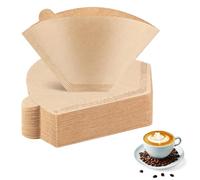 YIPFEN 200 Pieces U-Shape Coffee Filters #2 Coffee Filter Paper Coffee Extraction Accessories for Home Office Manual Filter Cups (2-6 Cups)