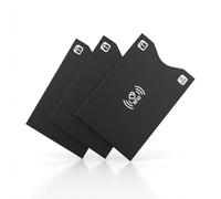 YIPFEN 3 Pieces Shielded Card Case, NFC Protection, Anti-fraud Measures, Practical Design to Keep in Your Pocket, Screened Slot for Bank Cards, Ideal for Commuters and for Use on the Go