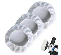 YIPFEN 3PCS Lambswool Polishing Caps for Einhell CE-CB 18/254 Li, CC-PO 90 Battery Polishers (220mm-250mm)