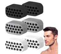 YIPFEN 6 Piece Silicone Jaw Training Set Three Different Resistance Levels Unisex Exercise Device Firming and Toning Jaw For Defined Jaw Line