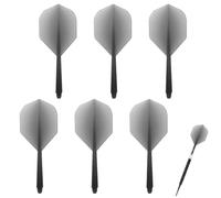 YIPFEN 6 Pieces Dart Flights with Stable Shaft, Stable Flights with Fusion Technology, Hard Plastic Barrels, Combined System of Shaft and Flights for Play and Adult Darts, 2BA Thread
