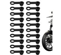 YIPFEN Brake Bleeding Screw Caps 20 x 8 mm Black Rubber Universal Dust Caps for Motorcycle and Car, Also Grease Nipple Caps. Reliably Protects Against Dirt & Corrosion.