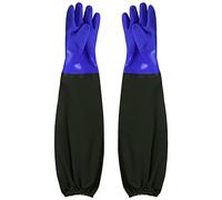 YiPHomn Pond Cleaning Gloves, Extra Long Sleeve Safety Work Gloves, Waterproof Oilproof Rubber Full Arm Aquarium Gardening Gloves, Drain Cleaning Gloves, for Men Women