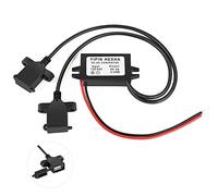 YIPIN HEXHA DC Converter 12V 24V to 5V 3A 15W Dual USB Female DC DC Buck Converter Adapter Step Down Module