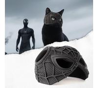 Yipintang Cat Bat Mask Halloween Costumes Accessories for Cats, Cat Bat Cosplay Apparel (Medium, Black Spider)