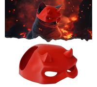 Yipintang Cat Bat Mask Halloween Costumes Accessories for Cats, Cat Bat Cosplay Apparel (Medium, Red Devil)