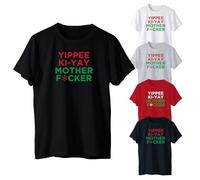 Yippee Ki-Yay Mother Fucker | Printed Unisex Short Sleeve T-Shirt Multicolour