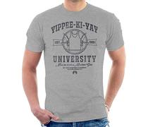 Yippee Ki Yay University Die Hard Men's T-Shirt Heather Grey