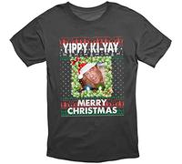 Yippy Ki-Yay Merry Christmas Die Hard Novelty Mens T Shirt Printed Mens T Shirts Personalised Size M Black