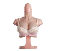 YIQI 8th Silicone Breast Plates Realistic Like Actual Skin with New Technology for Crossdressers Transgender, Ivory White, D-PLUS