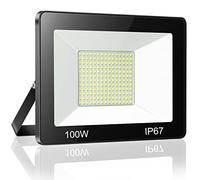 YIQIBRO 100W Flood Lights Outdoor 10000LM Outside Security Light 1 Pack
