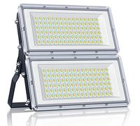 YIQIBRO 200W LED Floodlight, 2 in 1 LED Flood Lights Outdoor, 20000LM 6500K Daylight Outside Security Lights, IP67 Waterproof Spotlight with 180° Rotation for Garden Garage Yard Warehouse Stadium