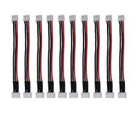 Yiqigou 10 Pcs 15cm JST-XH 2S 3S 4S 5S 6S Balance Silicone Extension Cable Wire Lead JST-XH (Male to Female) 2S Connector Adapter Plug Wire Balance Leads Extension Cable (2S)