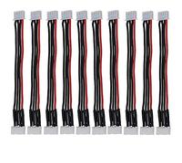 Yiqigou 10 Pcs 5.9in JST-XH 2S 3S 4S 5S 6S Lipo Balance Wire Extension Cable Lead JST-XH Connector Adapter Plug with 15cm 22AWG Silicone Cable (3S)