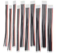 Yiqigou 10pcs 5.9inch JST-XH Connector Plug 2S-6S 2S 3S 4S 5S 6S Lipo Balance Charger Silicone Wire Cable Balance Lead Extension Cable for RC Battery (2pcs Each)