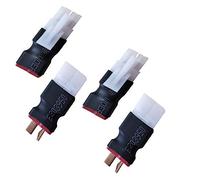 Yiqigou 2 Pairs Deans Style T-Plug Connector to Tamiya Style Big Connector Conversion Adapter RC Male Female Connector for RC FPV Drone Car Truck Lipo NiMH Battery Charger ESC