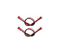 Yiqigou 2 PCS Deans T Plug Extension Cable Deans T Plug Male Connector to Deans T Plug Female Connector Wire Adapter with 11.8inch 14awg Silicone Wire