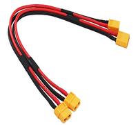 Yiqigou 2 pcs XT60 Male Plug Connector to XT60 Female Plug Connector Adapter Extension with 30cm 14AWG Silicone Wire (xt60 cable)