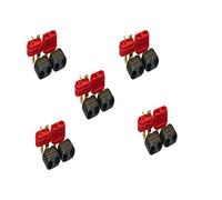 Yiqigou 5 Pairs Non-slip Amass Deans T-style Male Female Plug Connector Wireless Adapter with Sheath Upgrade Version