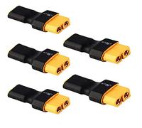 Yiqigou 5 PCS No Wires XT30 Male Female Plug Connector to XT60 Plug Male Female Plug Conversion Adapter Wireless Connector for RC FPV Drone Car Lipo NiMH Battery Charger ESC (xt30 male to xt60 female)