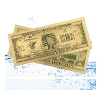 YIQILAFADA Gold Dollar Bills Bookmark, 24k Gold Plated Million Dollar Bill, Luxury Gold Foil Art for Decor