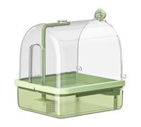 YiQinzcxg Bird Bathtub Fun Splashing Automatic Fountain For Parrots And Small Pet Shower Box For Budgies Cockatiels Indoor Parakeets Bath Shower