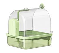 YiQinzcxg Bird Bathtub Fun Splashing Automatic Fountain For Parrots And Small Pet Shower Box For Budgies Cockatiels Indoor Parakeets Bath Shower