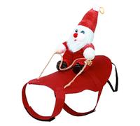YiQinzcxg Dog Santa Clothing Outfit Costume Accessory Soft Breathable Fabric Pet For Christmas Holiday Celebrations Lovely Dog Christmas Clothes