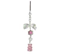 YiQinzcxg Multifunctional Bear Shaped Keyrings Playful Bear Key Pendnat Accessory Phone Charm for Fashion Forward Ladies Key Accessory
