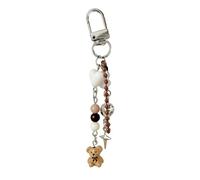 YiQinzcxg Multifunctional Bear Shaped Keyrings Playful Bear Key Pendnat Accessory Phone Charm for Fashion Forward Ladies Key Accessory