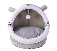 YiQinzcxg Pet Bed Tent House Soft Indoor Semi-closed Cave Beds For Cats Kittens Small Animals Pets Removable Cushion Pad