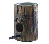 YiQinzcxg Simulation Wood Bird House Farmhouse Wild Bird Feeder For Outdoor Wall Hanging Garden Yard Patio Decor