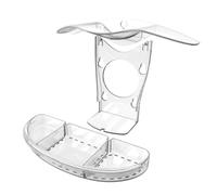 YiQinzcxg Small Wall Mounted Bird Feeders Outdoor Bird Feeding Transparents Bird Feeders For Outdoor Mounting
