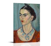 YiQuSoft Frida Kahlo Frida Kahlo A Portrait of Kahlo by Magda Pach Poster Art Canvas Painting Decor Wall Print Photo Home Modern Decoratives Frame-style 24x36inch(60x90cm)