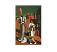 YiQuSoft Giorgio De Chirico The Disquieting Muses Poster Decorative Painting Canvas Wall Art Living Rooms Bedroom Painting Unframe-style 24x36inch(60x90cm)